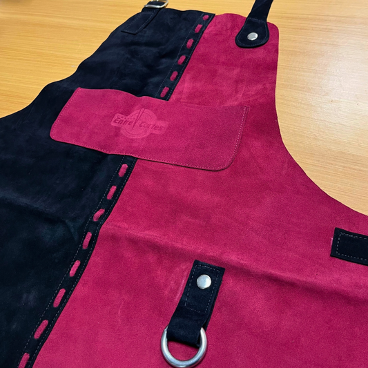 Pechera Artesanal Cuero (Negro/Burdeos)